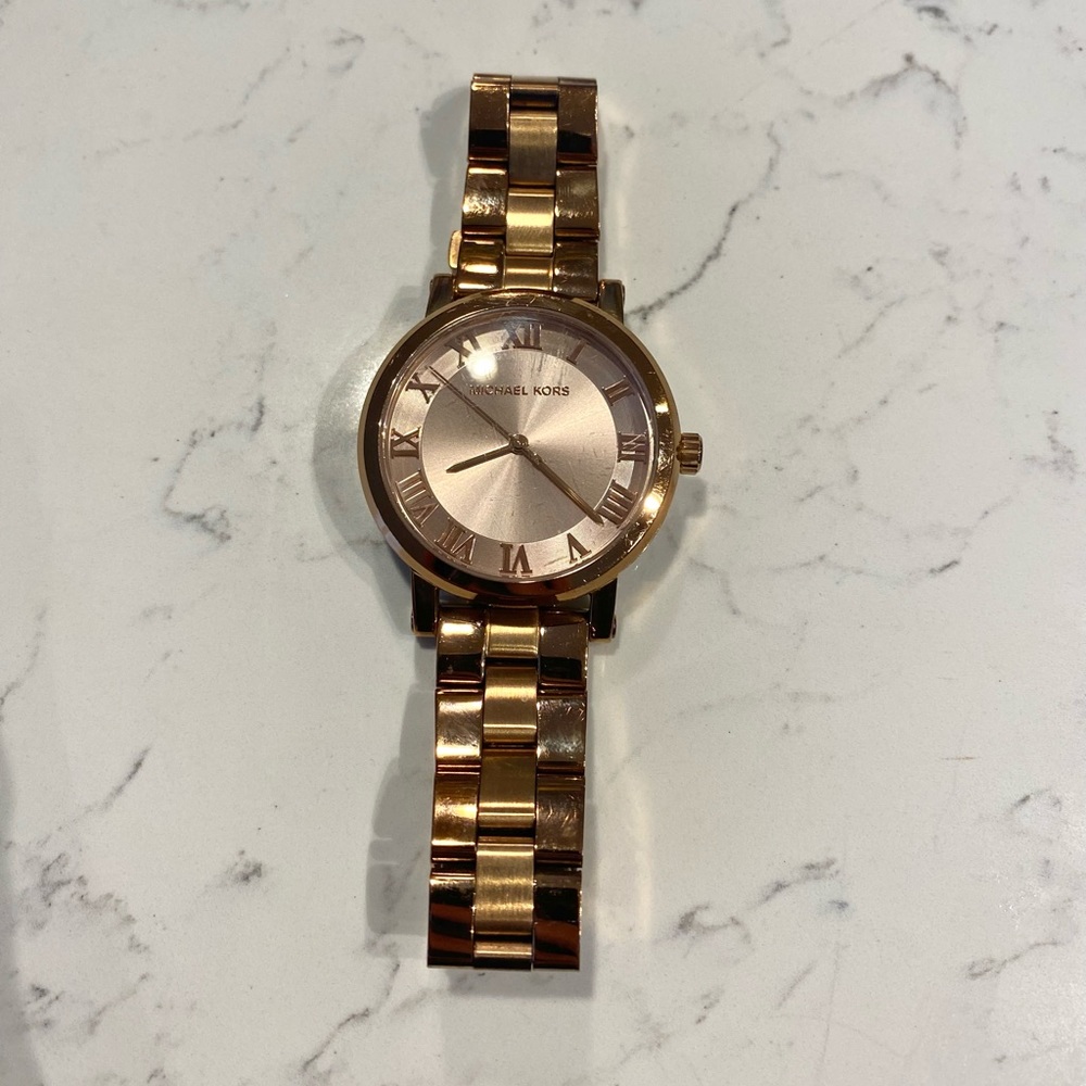 Rose gold Michael Kors watch